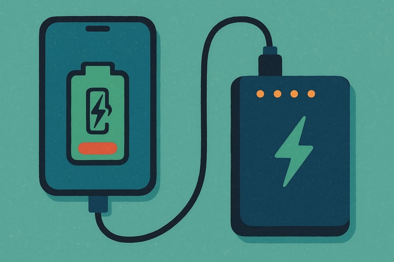 power bank to cell phone