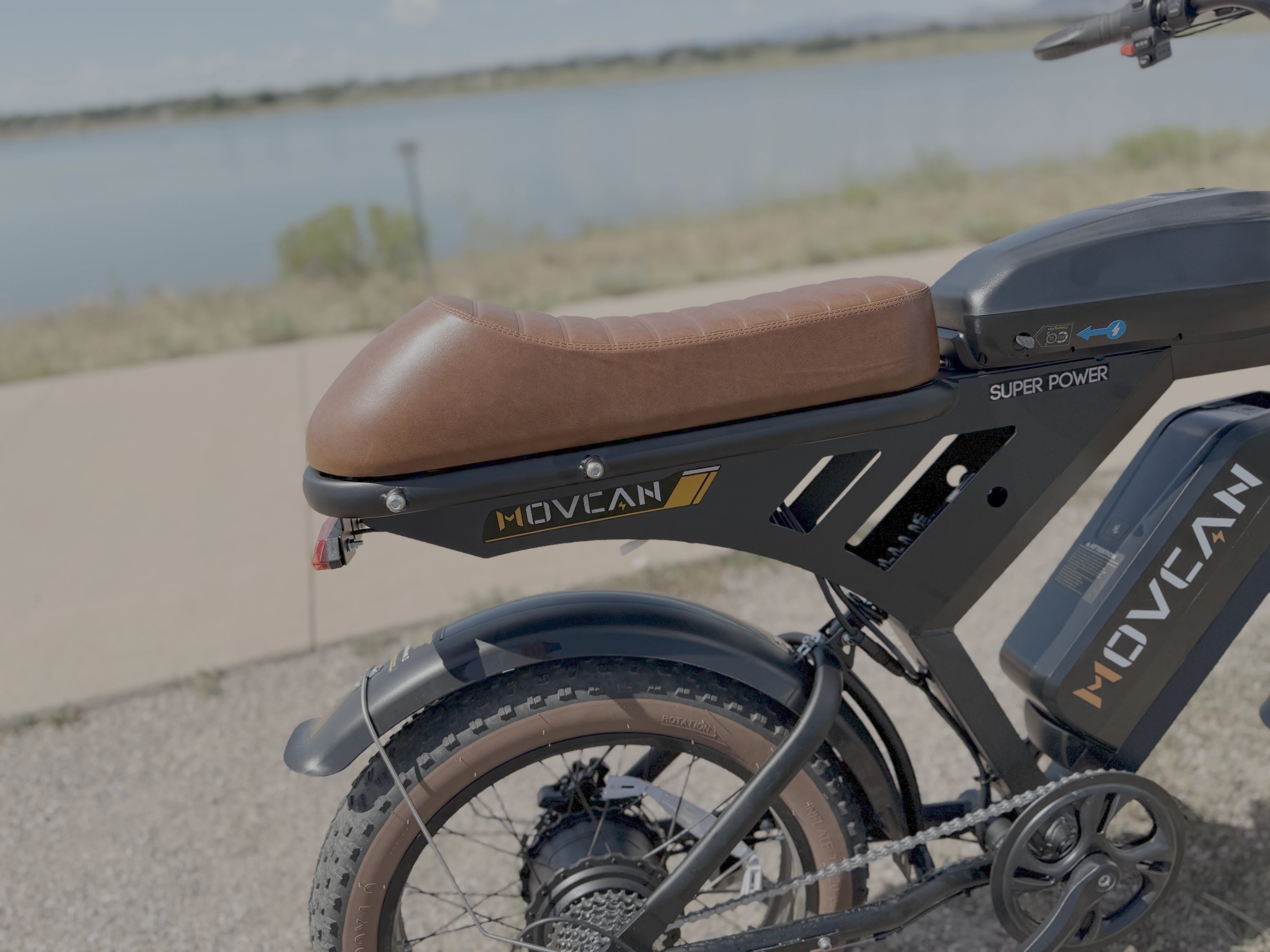movan ebike review seat 1