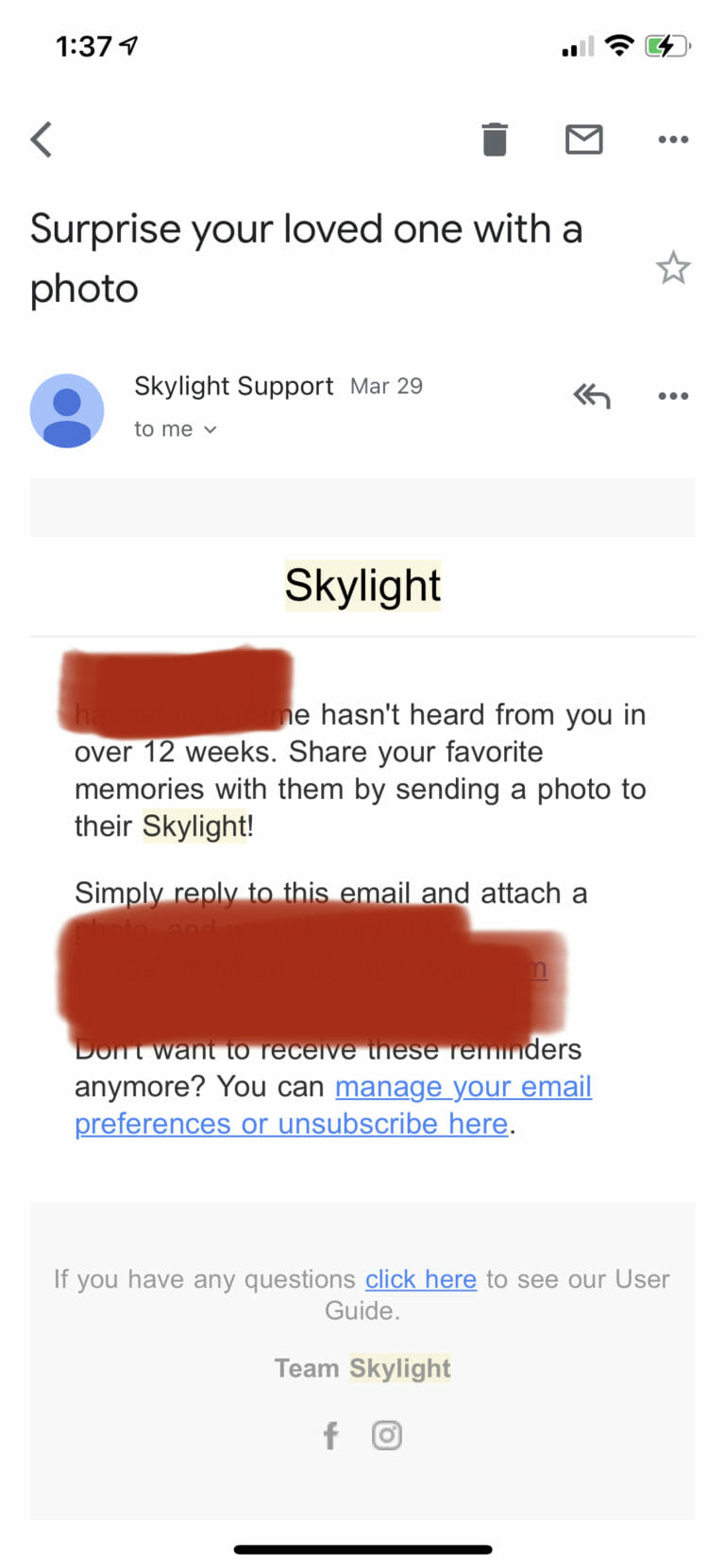 Skylight Picture Frame The best WiFi Picture frame?