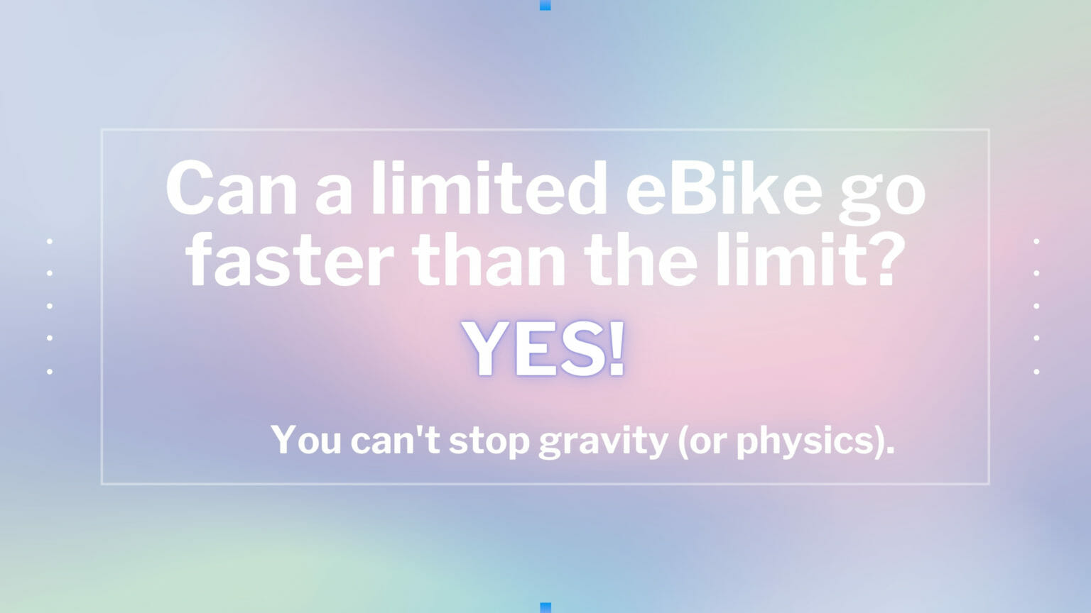 us ebike speed limit