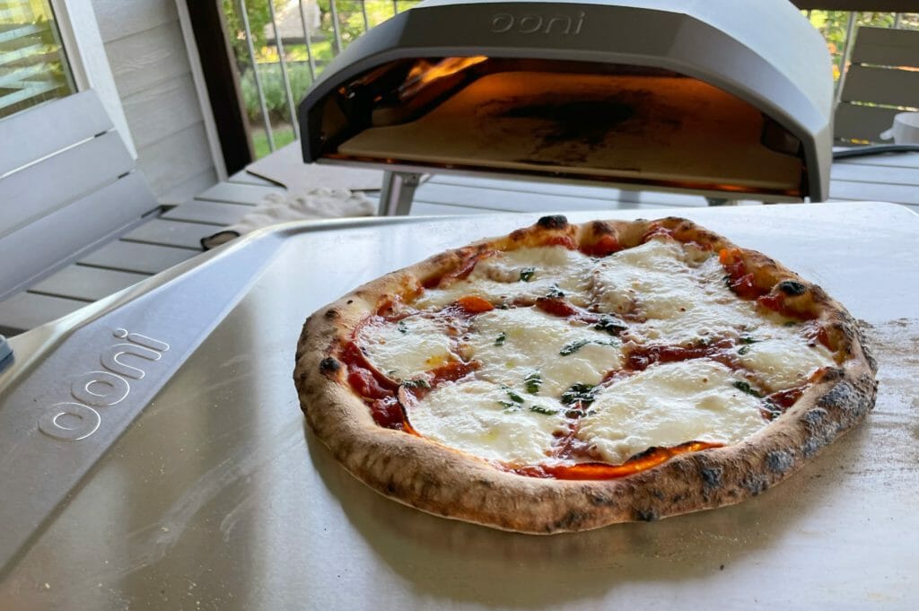 a pizza on a counter