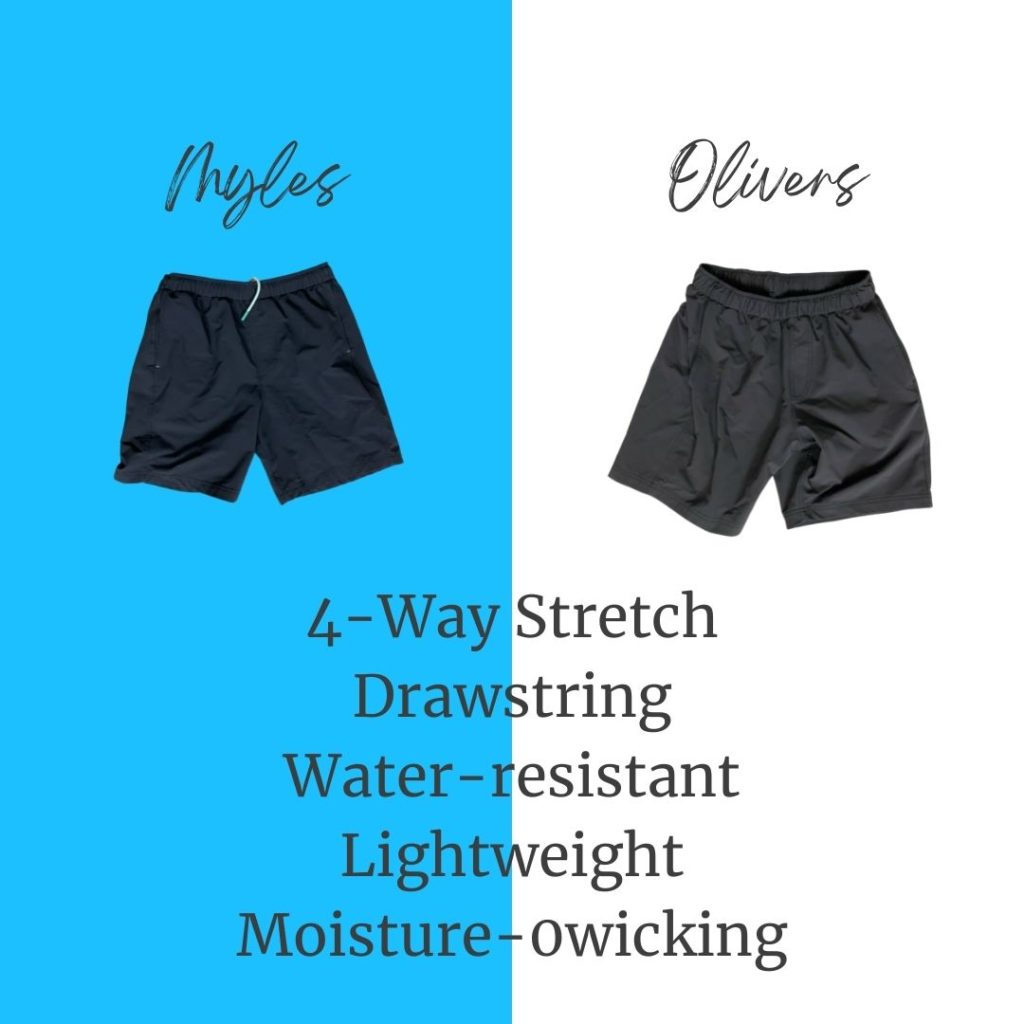 Olivers vs. Myles: Olivers All Over Short vs. Myles Everyday Short 3