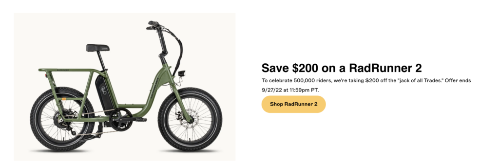 Rad Power Bikes Coupon Codes - Updated frequently with the best offers 4