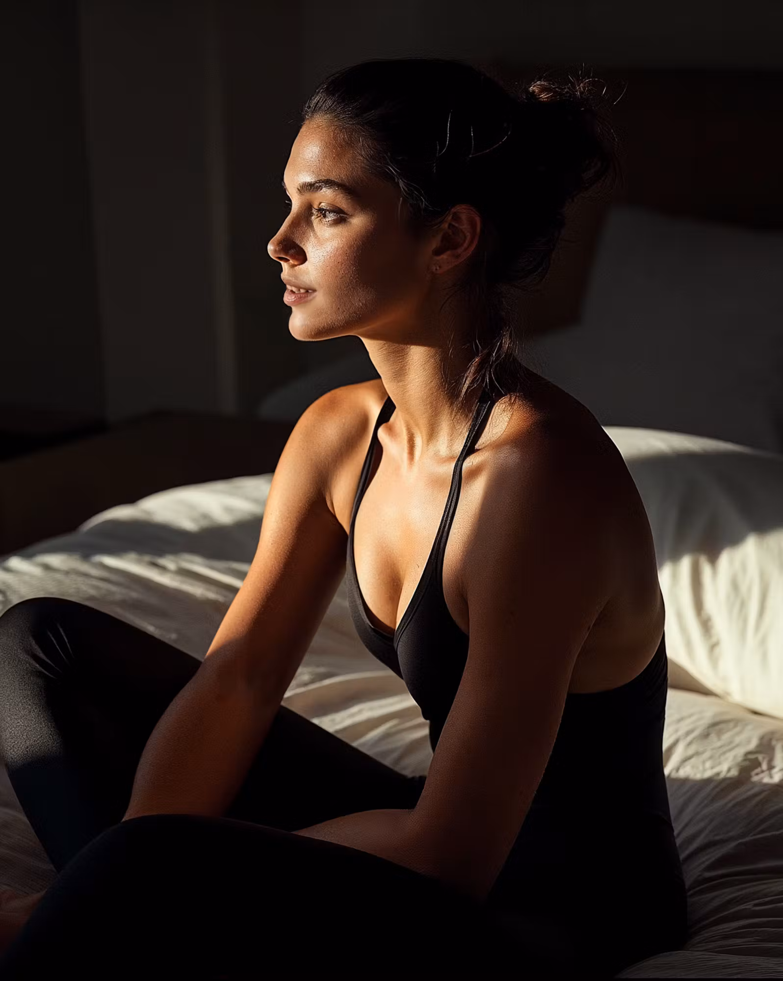lady in bed